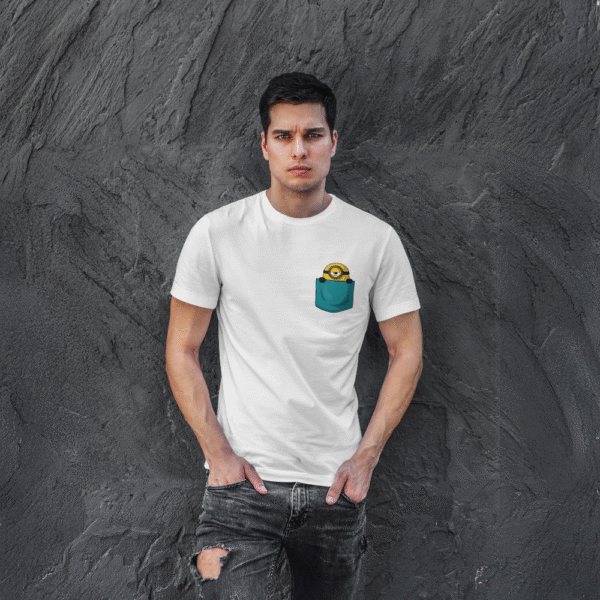 T-shirt Minion Poche - Design Fun Despicable Me pour Enfant et Adulte - Image 2