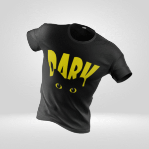 T-shirt DARK Yeux Jaunes - Design Mystérieux Streetwear Unisexe