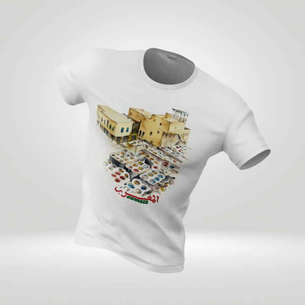 T-shirt Morocco FES – Carte artistique | 100% coton